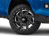 XF Offroad XF-205 Gloss Black Milled 6-Lug Wheel; 20x9; 0mm Offset (16-23 Tacoma)