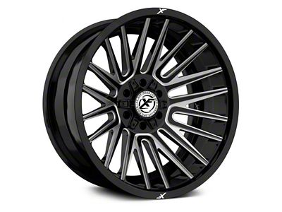 XF Offroad XF-234 Gloss Black Milled 6-Lug Wheel; 20x10; -12mm Offset (17-24 Titan)