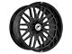 XF Offroad XF-240 Gloss Black Milled 6-Lug Wheel; 20x9; 12mm Offset (17-24 Titan)