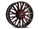 XF Offroad XF-226 Gloss Black and Red Milled 6-Lug Wheel; 22x12; -44mm Offset (16-24 Titan XD)