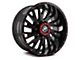 XF Offroad XF-221 Gloss Black Red Milled 5-Lug Wheel; 20x10; -12mm Offset (07-13 Tundra)