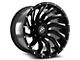 XF Offroad XF-224 Gloss Black Milled 6-Lug Wheel; 20x9; 12mm Offset (22-24 Tundra)