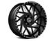 XFX Flow XFX-306 Gloss Black Milled 5-Lug Wheel; 20x12; -44mm Offset (14-21 Tundra)