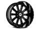 XFX Flow XFX-302 Gloss Black Milled 5-Lug Wheel; 18x10; 0mm Offset (14-21 Tundra)