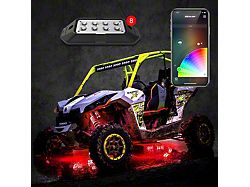 XK Glow App Controlled XKchrome Series Advanced RGB LED Rock Light Kits with Dual-mode Dash Mount Controller (Universal; Some Adaptation May Be Required)