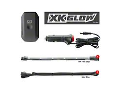 XK Glow Interior LED Accent Light Kit with Dual-Mode Dash Mount Controller Upgrade (Universal; Some Adaptation May Be Required)