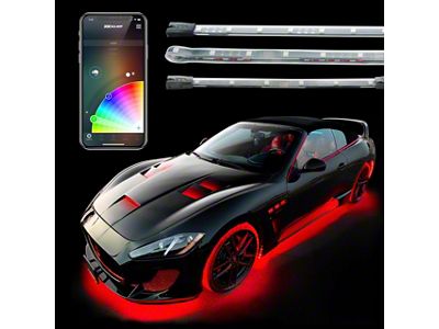 XK Glow Interior and Underbody LED Accent Light Kit (Universal; Some Adaptation May Be Required)