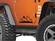 SEC10 Large Mountain Graphic; Gloss Black (66-24 Jeep CJ5, CJ7, Wrangler YJ, TJ, JK & JL)