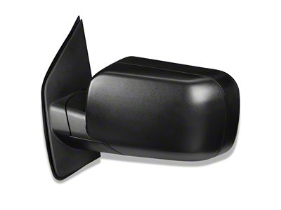 Powered Non-Heated Mirror; Driver Side; Textured Black (11-15 Titan)