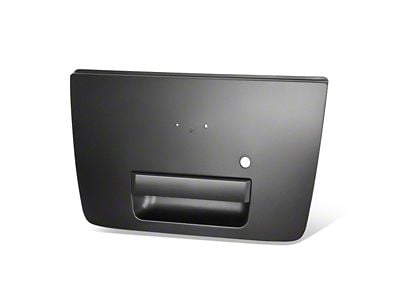 Tailgate Handle Cover with Keyhole; Matte Black (04-12 Titan)