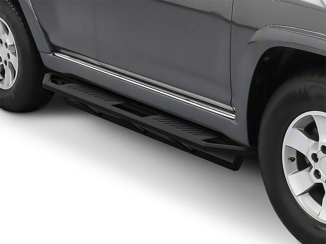 Rocker Armor Side Step Bars; Matte Black (10-13 4Runner SR5; 10-24 4Runner Limited; 19-24 4Runner Nightshade)