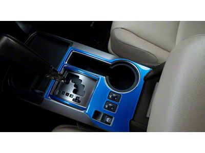 Transmission Console Accent Trim; Blazing Blue (14-24 4Runner)