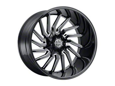 Xtreme Forged XF-16 Midnight Black Milled 6-Lug Wheel; 20x10; -25mm Offset (22-24 Bronco Raptor)