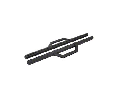 Hex Series Side Step Bars without Mounting Brackets; Textured Black (07-24 Tundra Regular Cab)