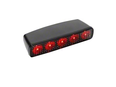 LED Third Tail Light; Black Housing; Clear Lens (18-24 Jeep Wrangler JL)