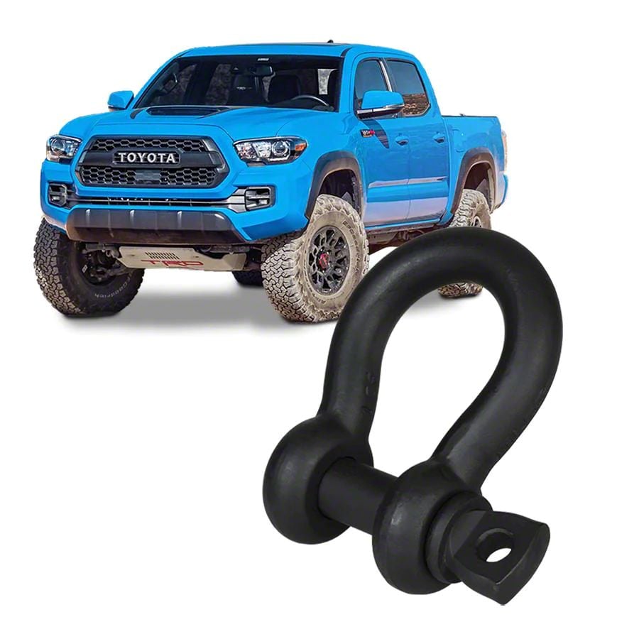 Yankum Ropes Jeep Wrangler 3/4-Inch Black Hard Shackle; 2 Ton MGPBTS075 ...