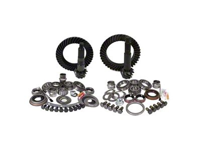 Yukon Gear Dana 30 Front Axle/Chrysler 8.25-Inch Rear Axle Ring and Pinion Gear Kit with Install Kit; 4.56 Gear Ratio (84-01 Jeep Cherokee XJ)