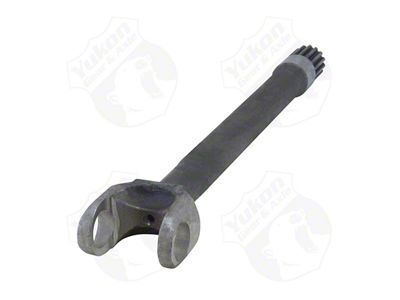 Yukon Gear Drive Axle Shaft; Front Right; Dana 30; Reverse Rotation; 15-Spline; 34.7-Inch Long (87-95 Jeep Wrangler YJ)