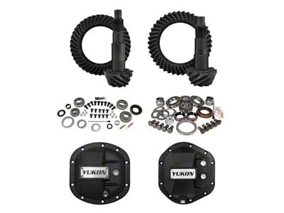 Yukon Gear Stage 2 Dana 30 Front Axle/Dana 44 Rear Axle Ring and Pinion Gear Kit; 4.11 Gear Ratio (07-18 Jeep Wrangler JK, Excluding Rubicon)