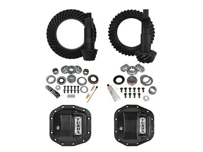 Yukon Gear Stage 2 Dana 30 Front Axle/Dana 44 Rear Axle Ring and Pinion Gear Kit; 4.56 Gear Ratio (18-24 Jeep Wrangler JL, Excluding Rubicon)