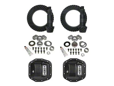 Yukon Gear Stage 2 Dana 30 Front Axle/Dana 35 Rear Axle Ring and Pinion Gear Kit; 3.73 Gear Ratio (18-25 Jeep Wrangler JL, Excluding Rubicon)