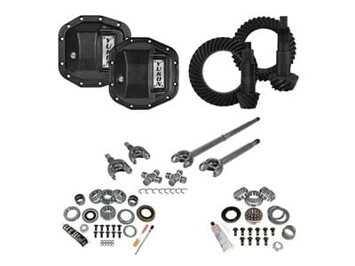 Yukon Gear Stage 3 Dana 30 Front Axle/Dana 44 Rear Axle Ring and Pinion Gear Kit; 4.11 Gear Ratio (18-24 Jeep Wrangler JL, Excluding Rubicon)
