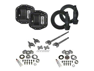 Yukon Gear Stage 3 Dana 30 Front Axle/Dana 35 Rear Axle Ring and Pinion Gear Kit; 3.73 Gear Ratio (18-24 Jeep Wrangler JL, Excluding Rubicon)