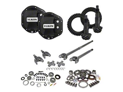 Yukon Gear Stage 3 Dana 44 Front Axle/Dana 44 Rear Axle Ring and Pinion Gear Kit; 4.11 Gear Ratio (07-18 Jeep Wrangler JK)