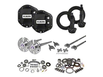 Yukon Gear Stage 4 Dana 44 Front Axle/Dana 44 Rear Axle Ring and Pinion Gear Kit; 4.11 Gear Ratio (07-18 Jeep Wrangler JK)