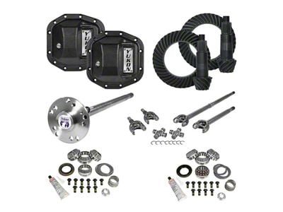 Yukon Gear Stage 4 Dana 30 Front Axle/Dana 35 Rear Axle Ring and Pinion Gear Kit; 4.56 Gear Ratio (18-24 Jeep Wrangler JL, Excluding Rubicon)