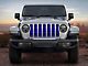 ZKD Customs Grille Insert; Black and Blue Dog Paw Flag (20-24 Jeep Gladiator JT)