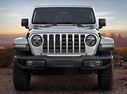 ZKD Customs Grille Insert; Black and Dark Gray Dog Paw Flag (20-24 Jeep Gladiator JT)