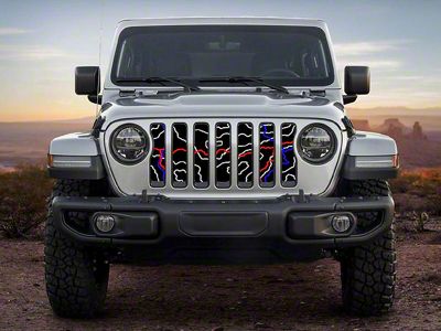 ZKD Customs Grille Insert; Rubicon Trail (20-24 Jeep Gladiator JT)