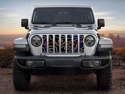 ZKD Customs Grille Insert; Rubicon Trail (20-24 Jeep Gladiator JT)