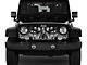 ZKD Customs Grille Insert; Angry Skull (07-18 Jeep Wrangler JK)