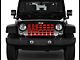ZKD Customs Grille Insert; Black and Red Dog Paw Flag (07-18 Jeep Wrangler JK)