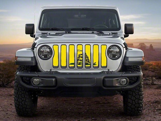 ZKD Customs Jeep Wrangler Grille Insert; DTOM Flag 30014 (18-23 Jeep ...