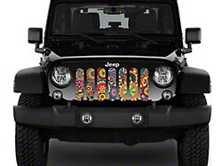 ZKD Customs Grille Insert; Hippie Floral (07-18 Jeep Wrangler JK)