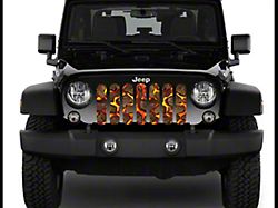 ZKD Customs Grille Insert; Lava (07-18 Jeep Wrangler JK)