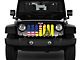 ZKD Customs Grille Insert; Merica/DTOM Flag (07-18 Jeep Wrangler JK)