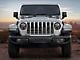 ZKD Customs Grille Insert; Offroad Vehicle Climbing Black and Dark Gray American Flag (20-24 Jeep Gladiator JT)