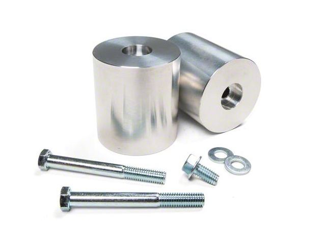 JKS Manufacturing 3-Inch Aluminum Front Bump Stop Extension Kit (97-18 Jeep Wrangler TJ & JK)