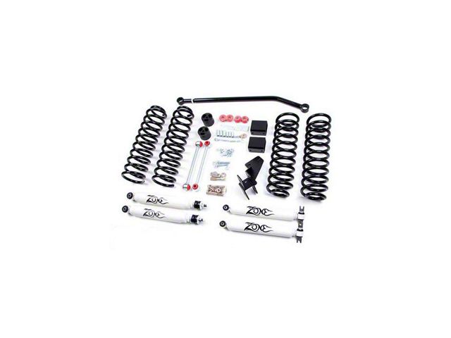 Zone Offroad 4-Inch Coil Spring Suspension Lift Kit with Nitro Shocks (07-11 Jeep Wrangler JK 4-Door)