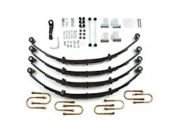 Zone Offroad 4-Inch Leaf Spring Suspension Lift Kit with Nitro Shocks (87-95 Jeep Wrangler YJ)