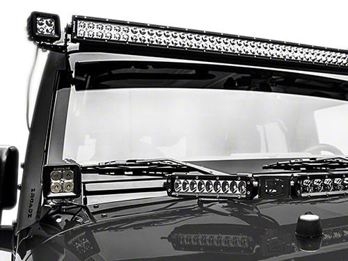 Zroadz Jeep Wrangler 3 In. Led Light Cubes W  A-pillar Mounting 