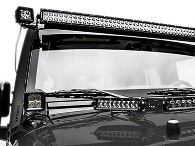 ZRoadz 3-Inch LED Light Cubes with A-Pillar Mounting Brackets (07-18 Jeep Wrangler JK)