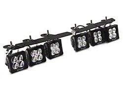 ZRoadz 3-Inch Amber and White LED Pod Lights with Fog Light Mounting Brackets (21-24 Bronco w/ Modular Front Bumper)