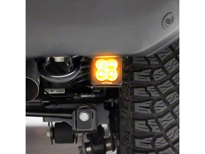 ZRoadz 3-Inch Amber LED Pod Lights with Rear Bumper Mounting Brackets (21-24 Bronco)