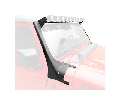 ZRoadz Multi-LED Roof Cross Bar and A-Pillar Light Mounting Brackets (20-24 Jeep Gladiator JT, Excluding Mojave)