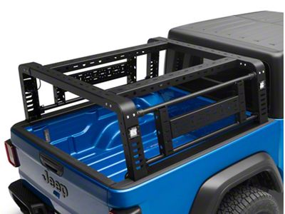 ZRoadz Overland Access Rack with Side Gates and LED Pod Lights (20-24 Jeep Gladiator JT)